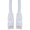 Aish Cat5e White Ethernet Patch Cable  Snagless Molded Boot  14 foot AI202133